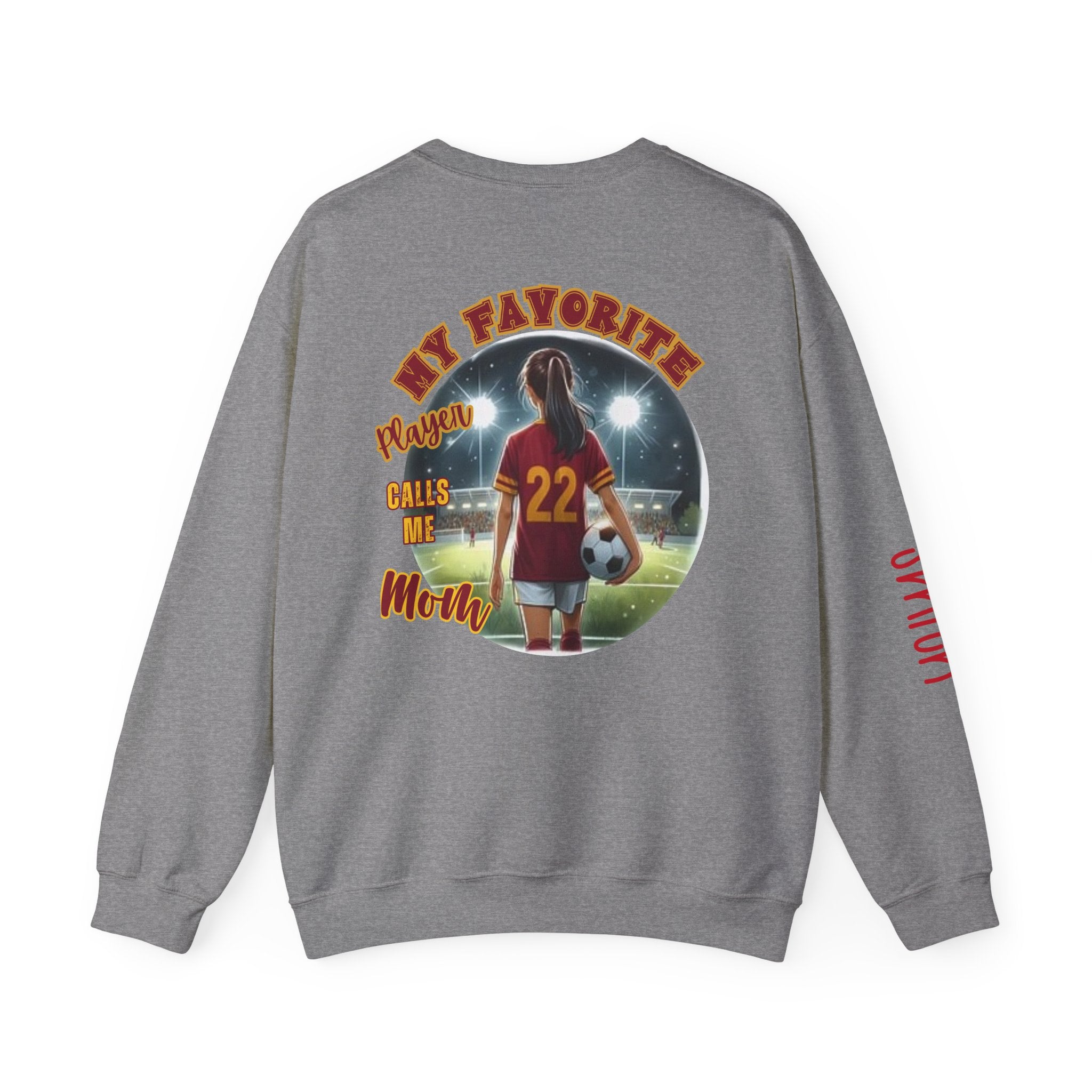 Liberty Soccer Player Crewneck Sweatshirt | My Favorite Player Back Print
