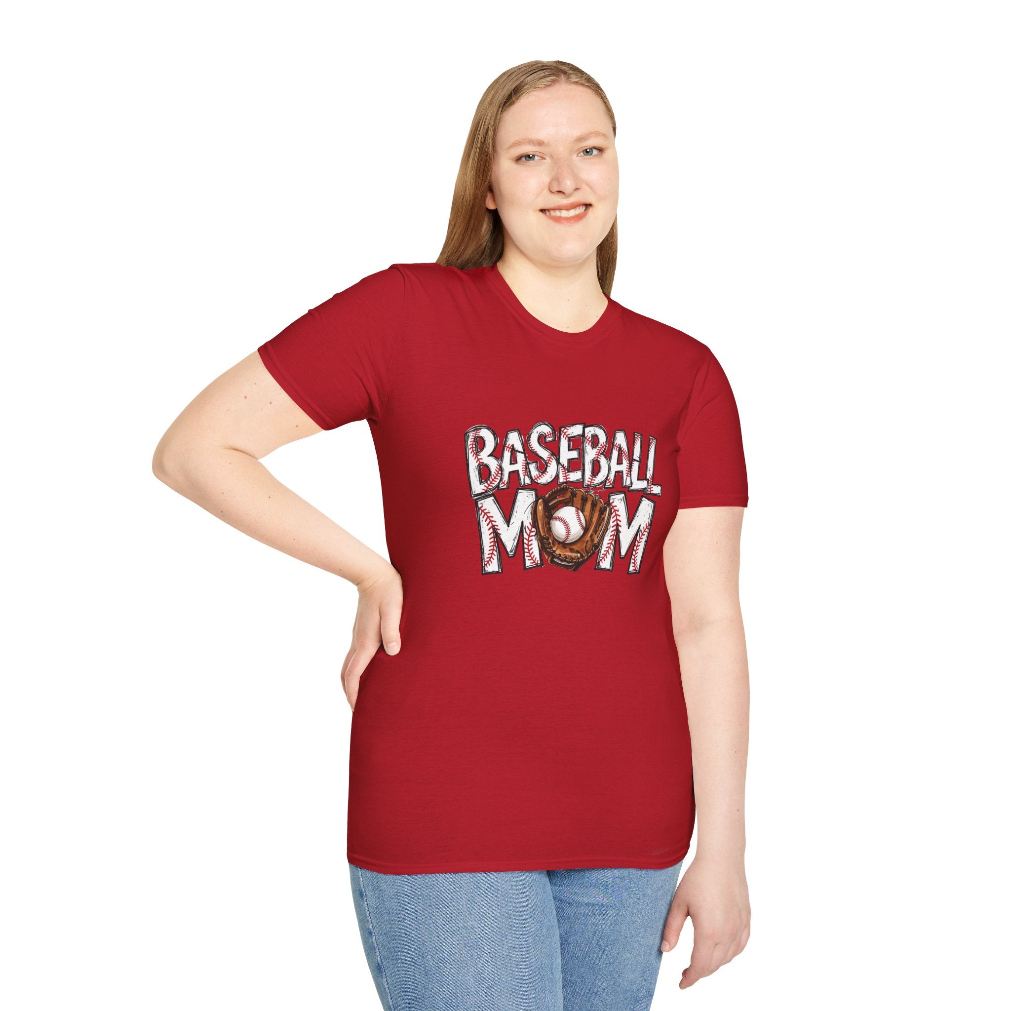 Baseball Mom T-Shirt | Baseball Ball Graphic, Mom Lettering