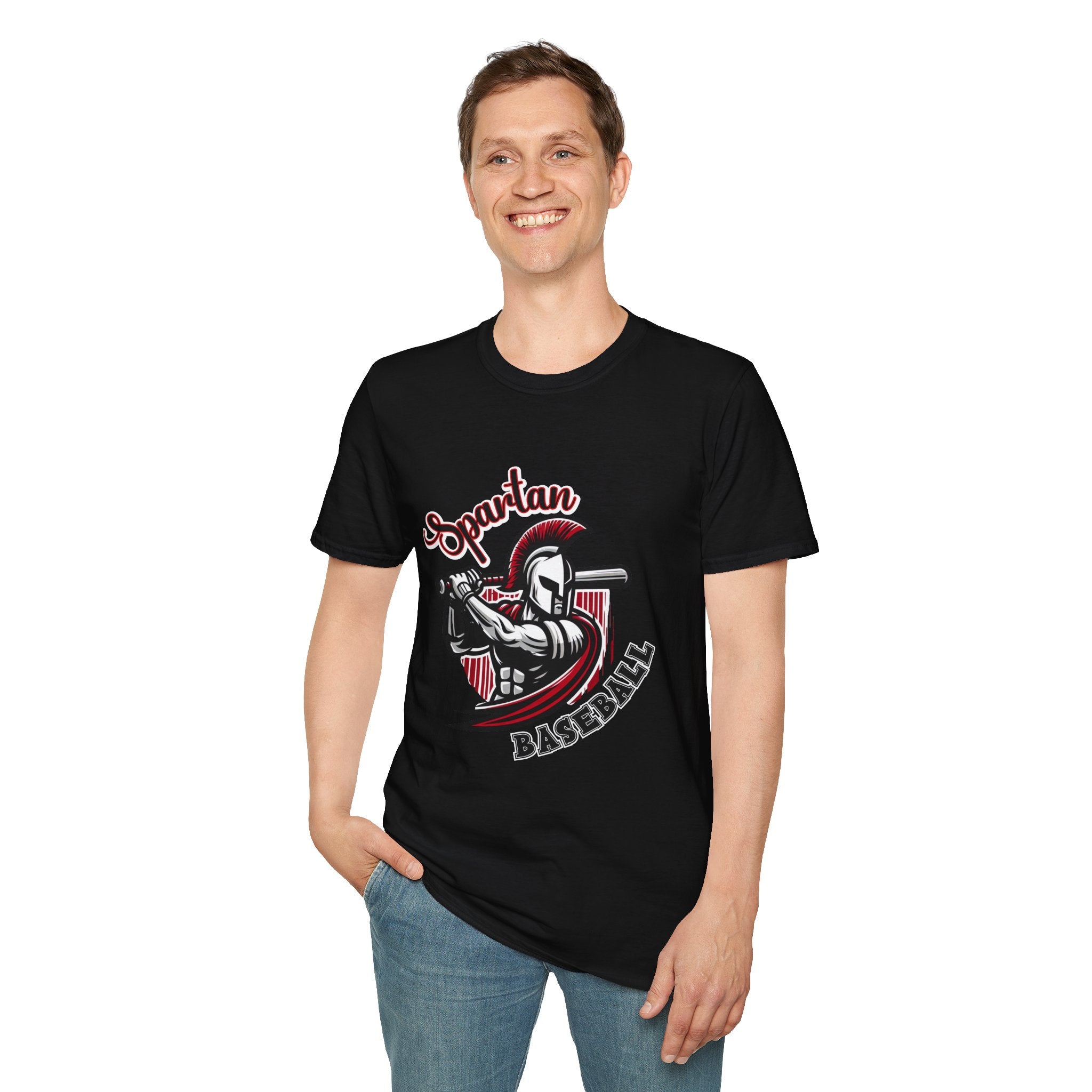Spartan Baseball T-Shirt | Spartan Helmet Batter Sports Shirt