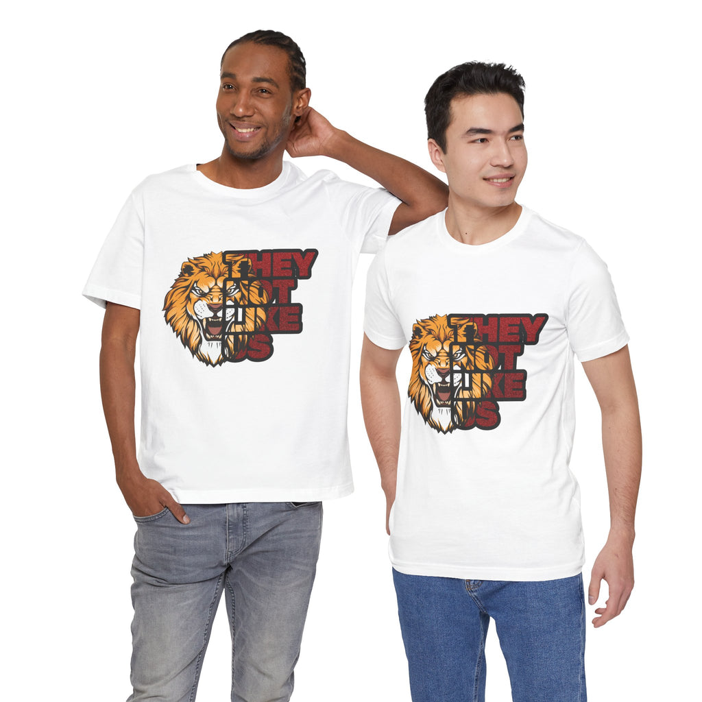 Lion They Not Like Us T-Shirt | Bold Graphic Tee | Sports Fan Pride Shirt | Liberty Lions Tee | Game Day Outfit