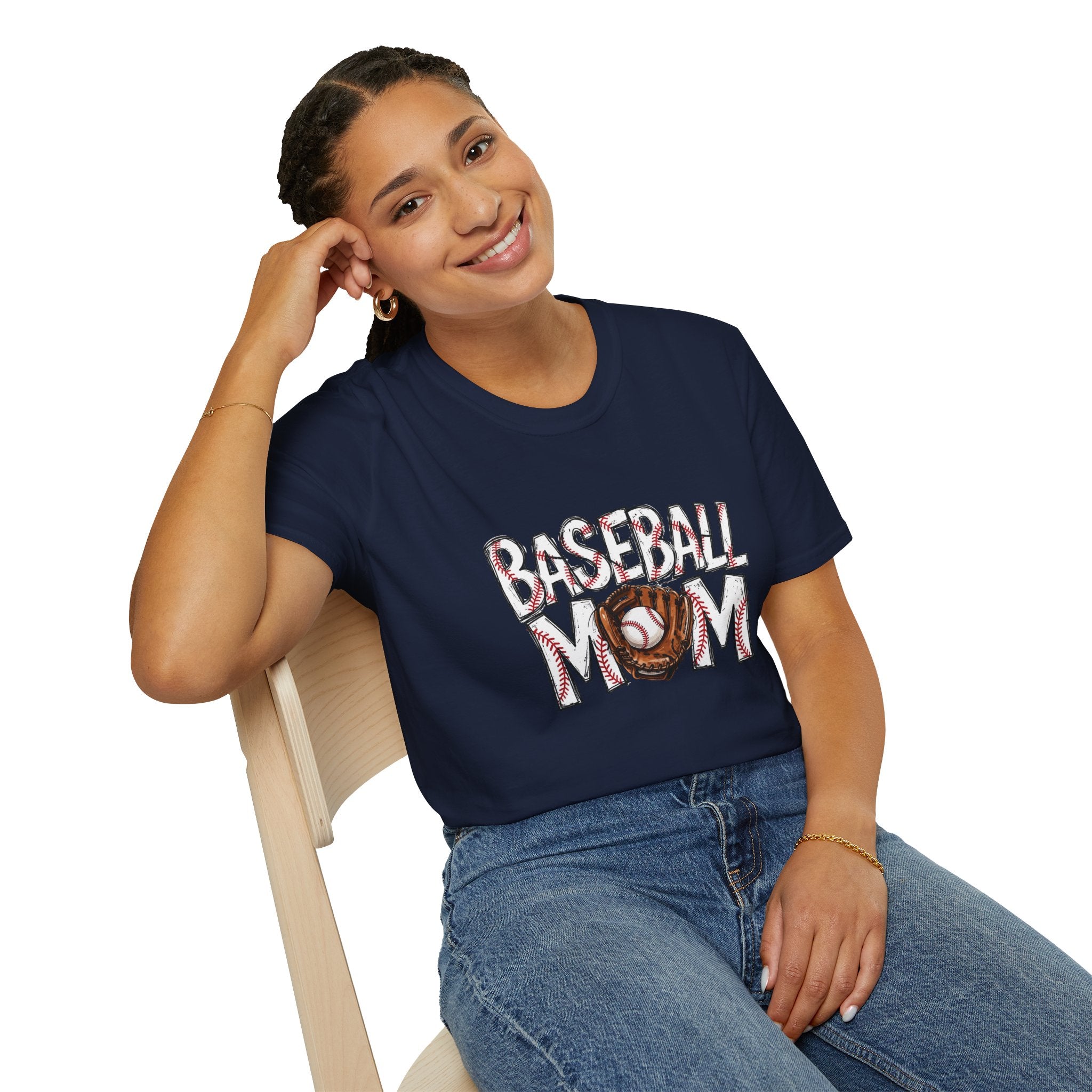Baseball Mom T-Shirt | Baseball Ball Graphic, Mom Lettering