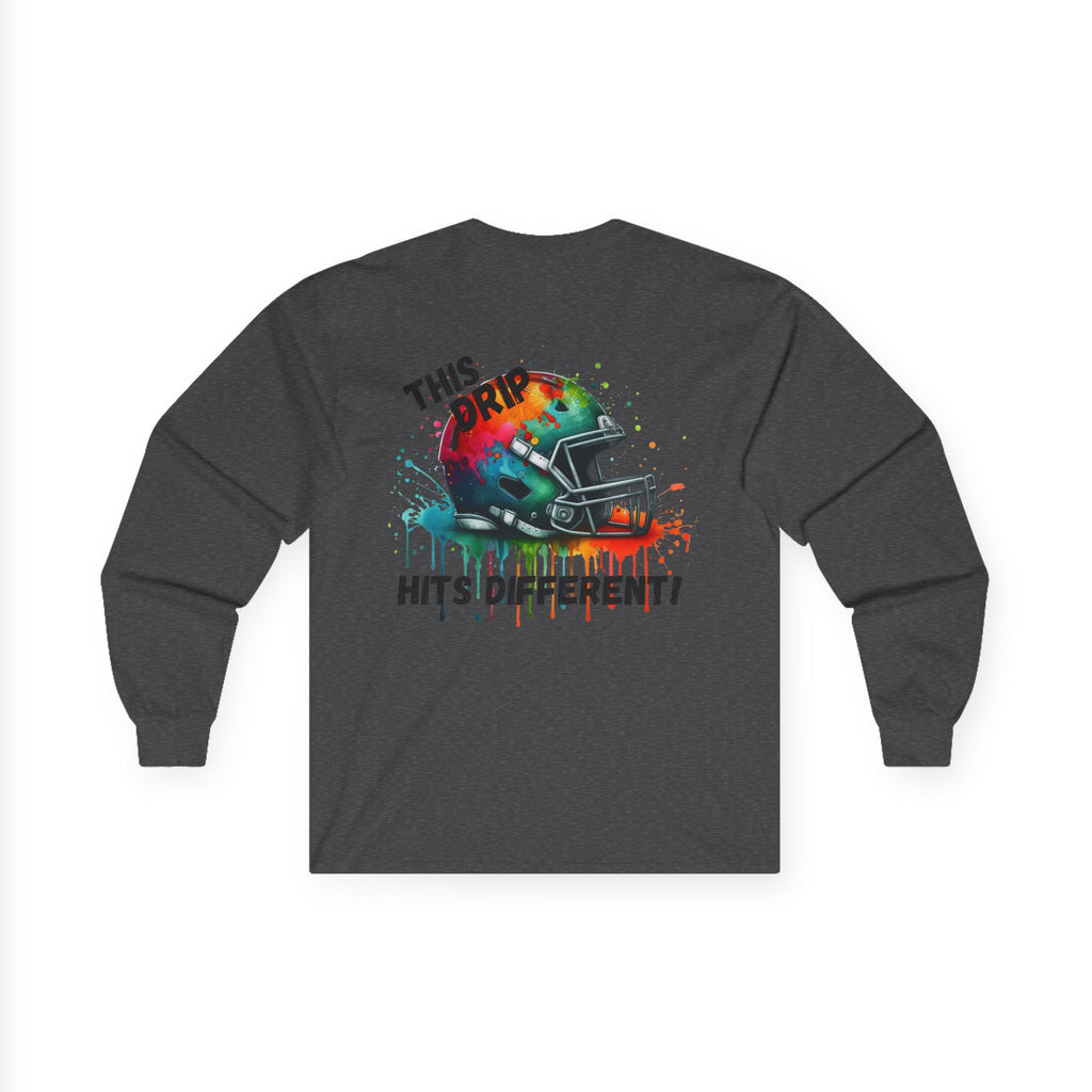 This Hits Different-Unisex Long Sleeve Tee -t, Sports Apparel, Football Shirt, Gamers Gift, Casual Wear, Unique Tee