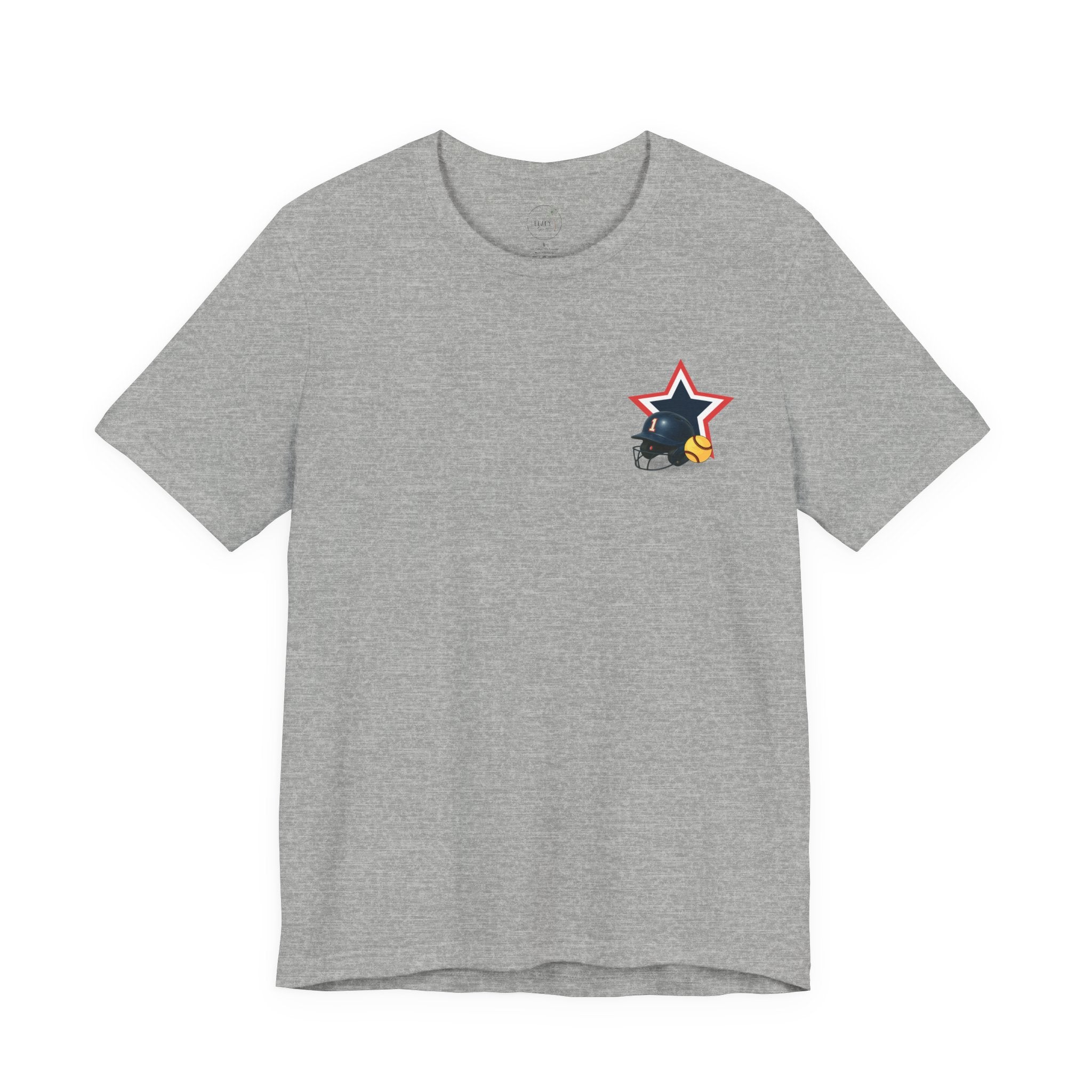 My Favorite Player Calls Me Mom Softball T-Shirt | Proud Softball Mom Tee | Game Day Shirt | Sports Mom Gift with Pocket Design