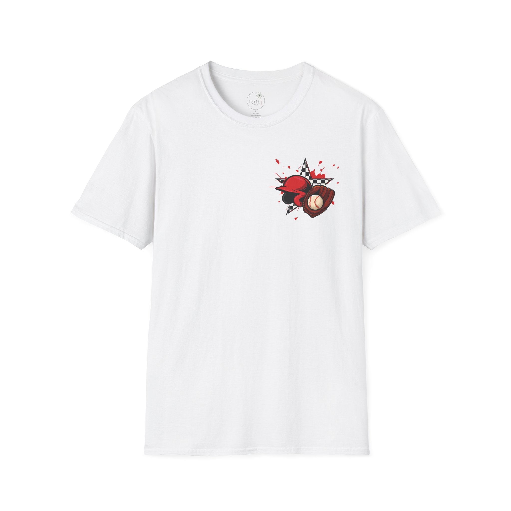 Run I Dare You' Back Graphic Baseball Runner T-Shirt Youth Player Illustration