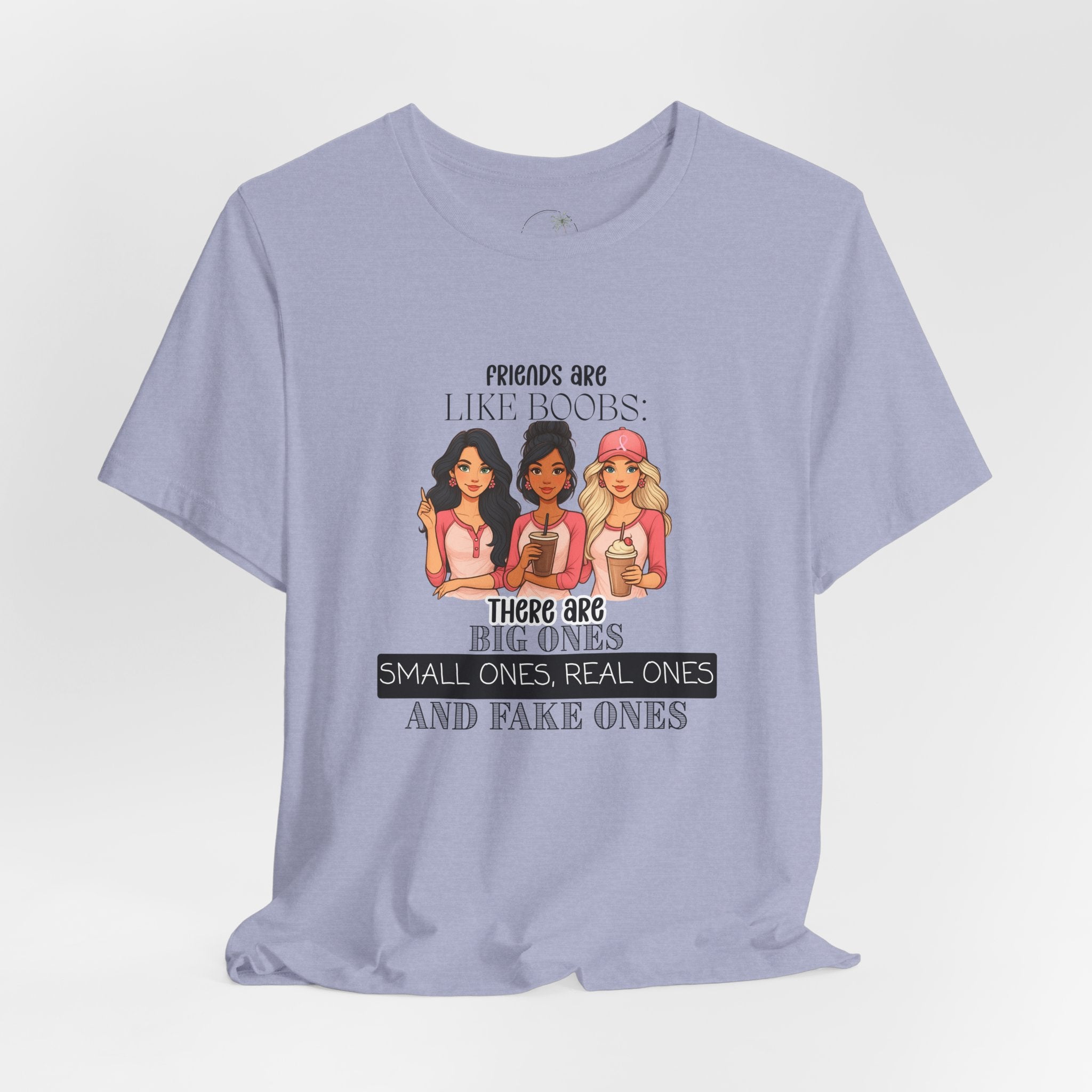 Funny Friends Are Like Boobs T-Shirt  Womens Graphic Tee, Best Friend Gift, Girls Trip Shirt, Humor Tee