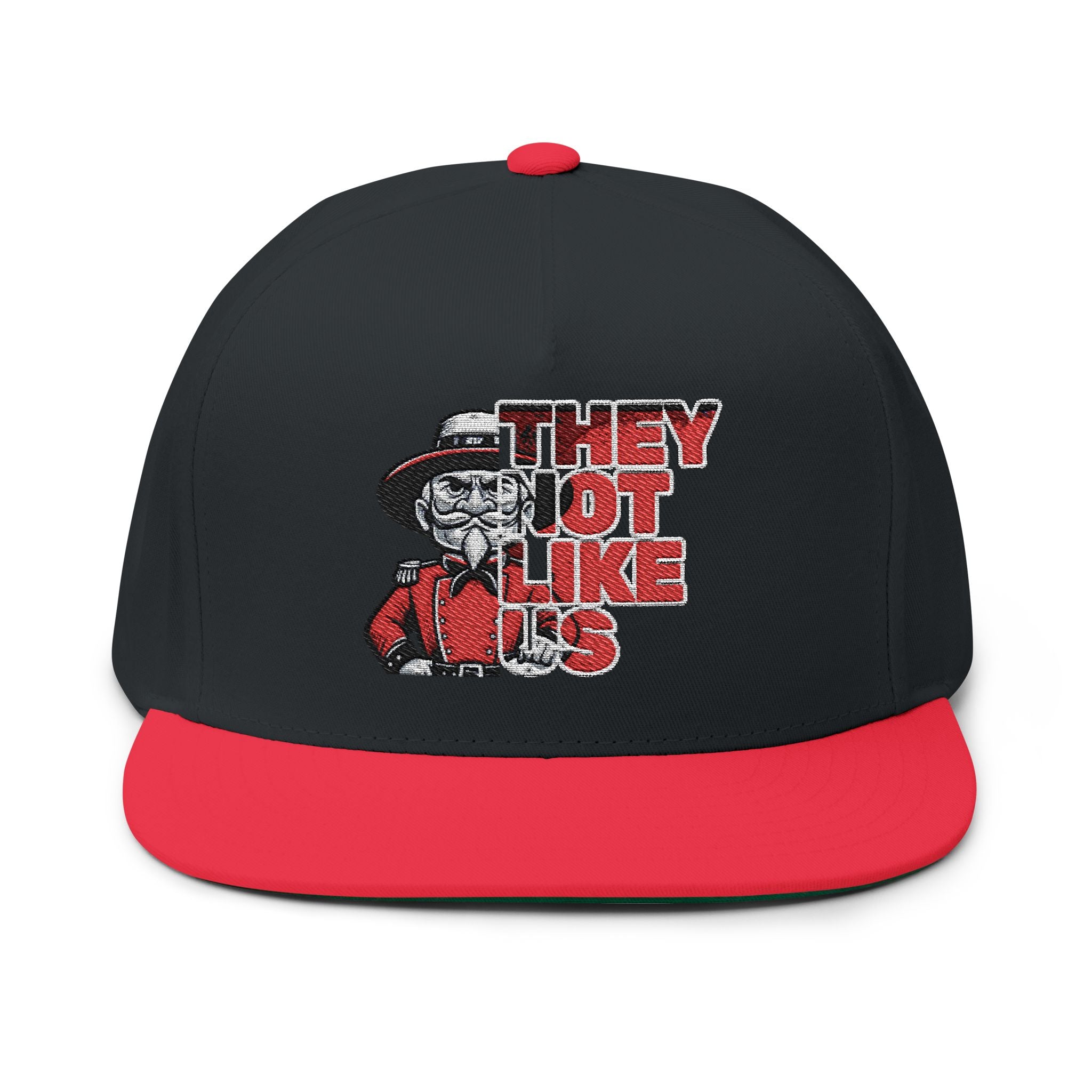 Rebels They Not Like Us Flat Bill Cap (Embroidery)